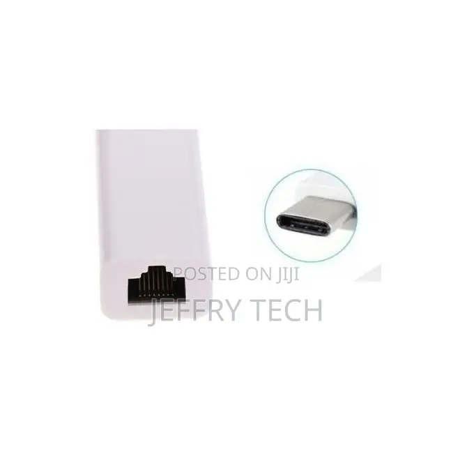 Usb Type C to Rj45 Ethernet With 3 Usb Ports Hub for Macboo