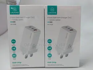Usams 65w Gan Fast Charger (Uk Plug)