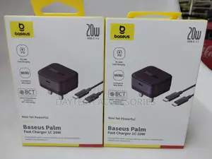 Baseus Palm Fast Charger 1c 20w Uk Cluster Black