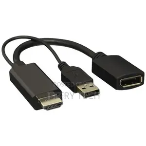 Hdmi to Display Port Adapter With Usb Power