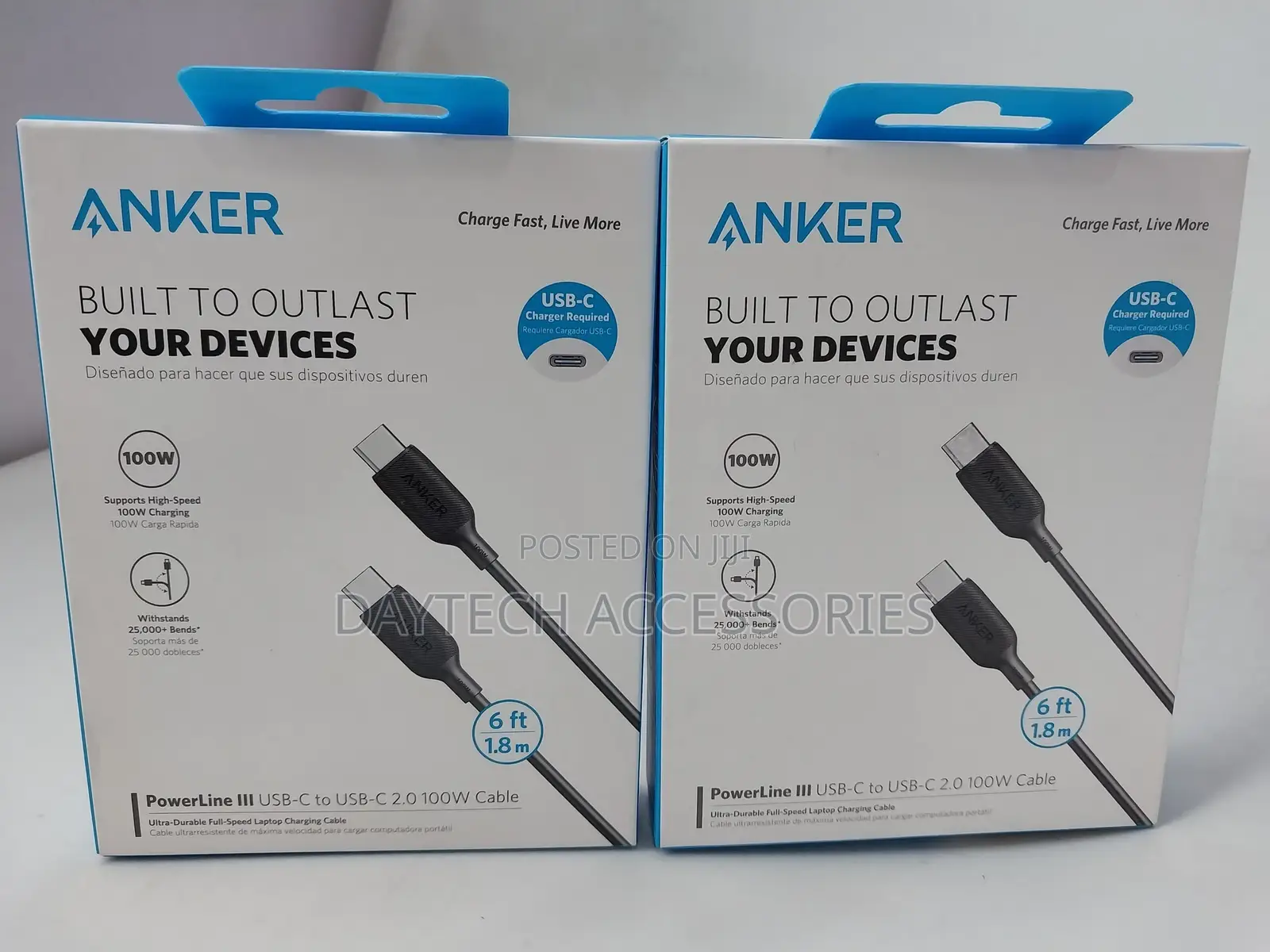 Anker Usb-C to Usb-C Cable (6ft/1.8m)100w Max Power Delivery
