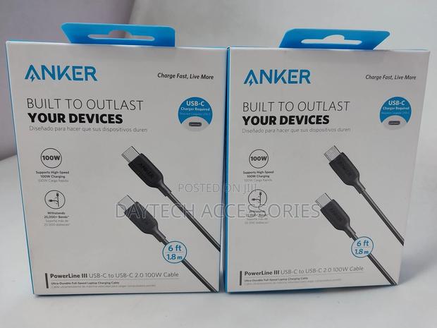 Anker Usb-C to Usb-C Cable (6ft/1.8m)100w Max Power Delivery