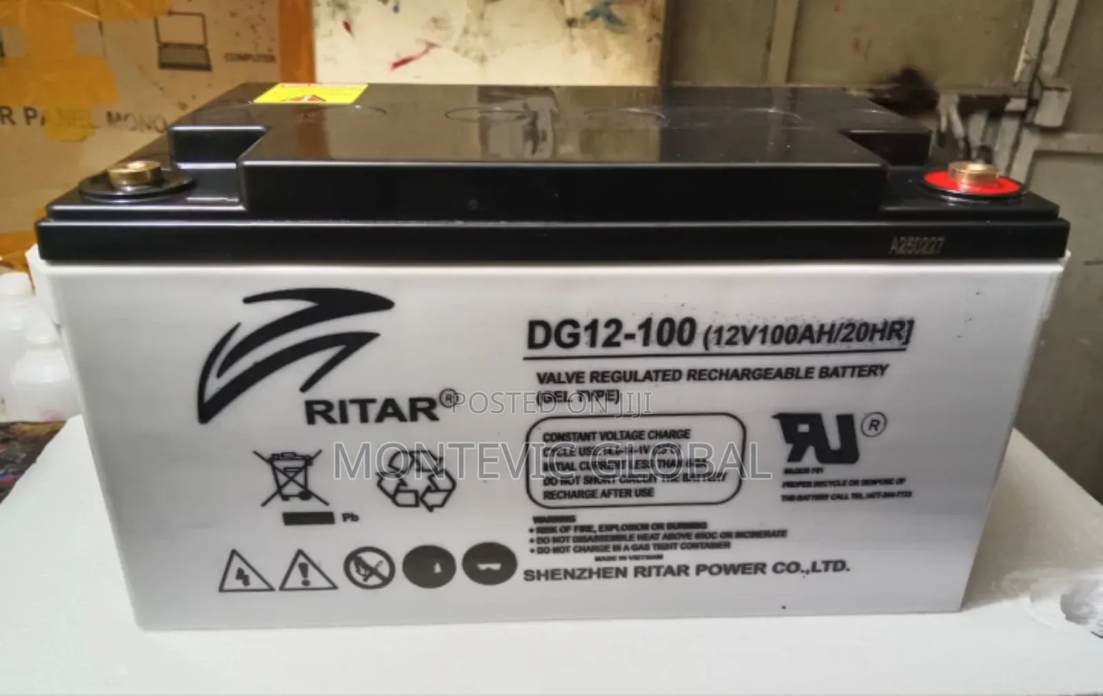 Deep Cycle Ritar Battery 100ah