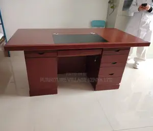 Office Desk:120cm Veneer Executive Desk (Lockable Drawer)