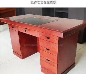 Office Desk:120cm Veneer Executive Desk (Lockable Drawer)