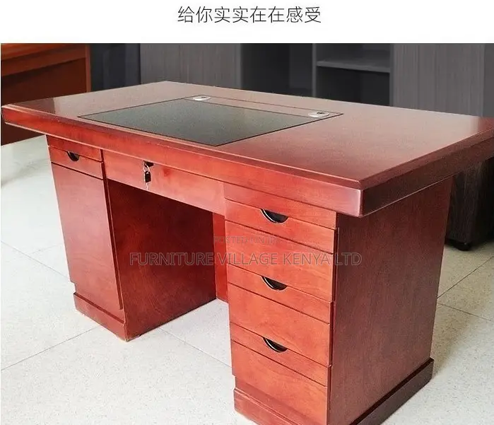 Office Desk:120cm Veneer Executive Desk (Lockable Drawer)