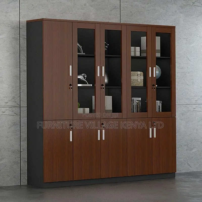 Cabinet:Wooden Office Filing Cabinet With Three Compartments