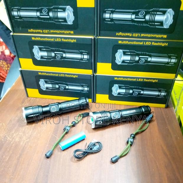 Multifunctional Led Flashlight Torch Zoom Focus Torch