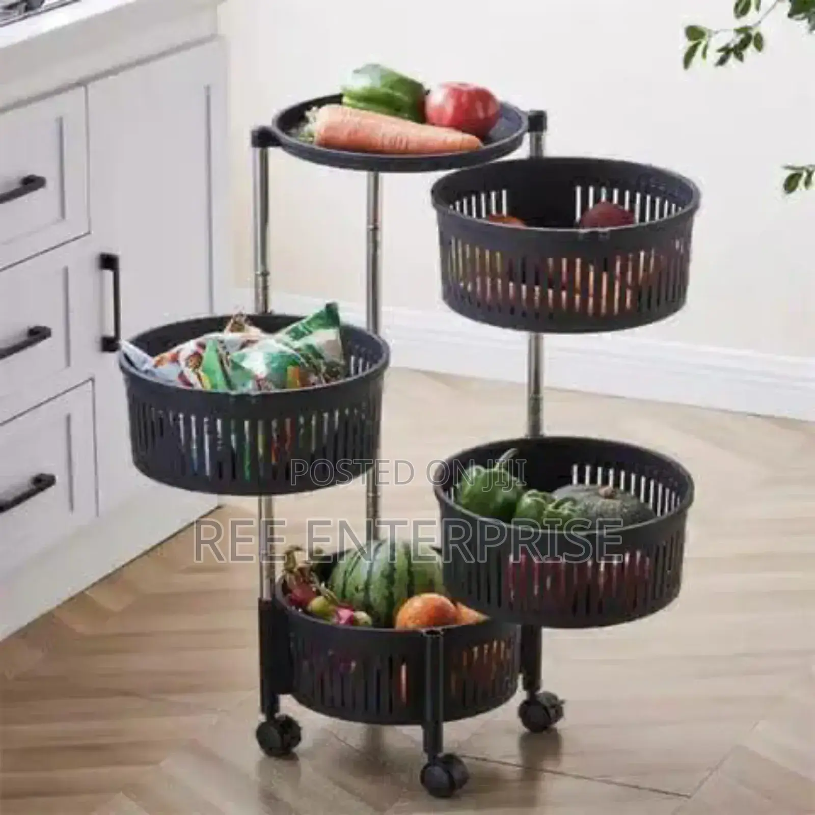 Plastic 4tier Fruitrack