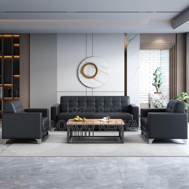Office Sofa : Black Reception/Lounge Office Sofa