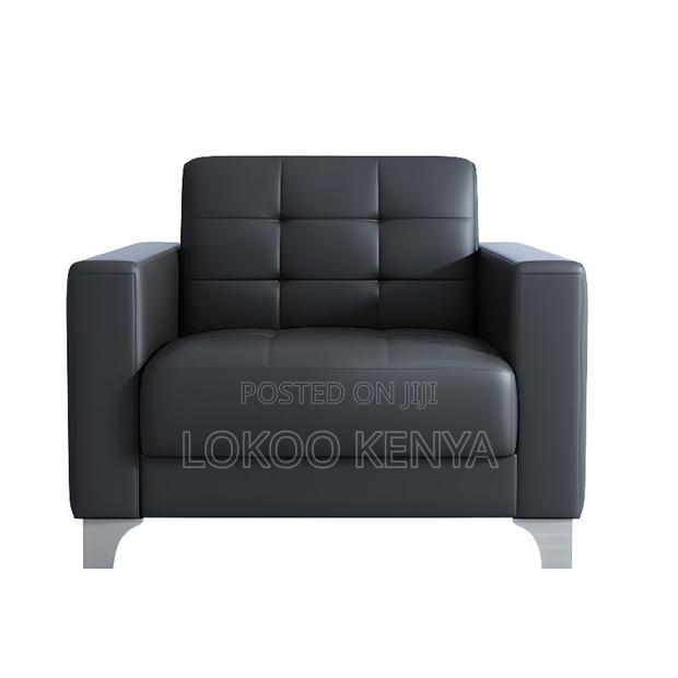 Office Sofa : Black Reception/Lounge Office Sofa - thumbnail 2