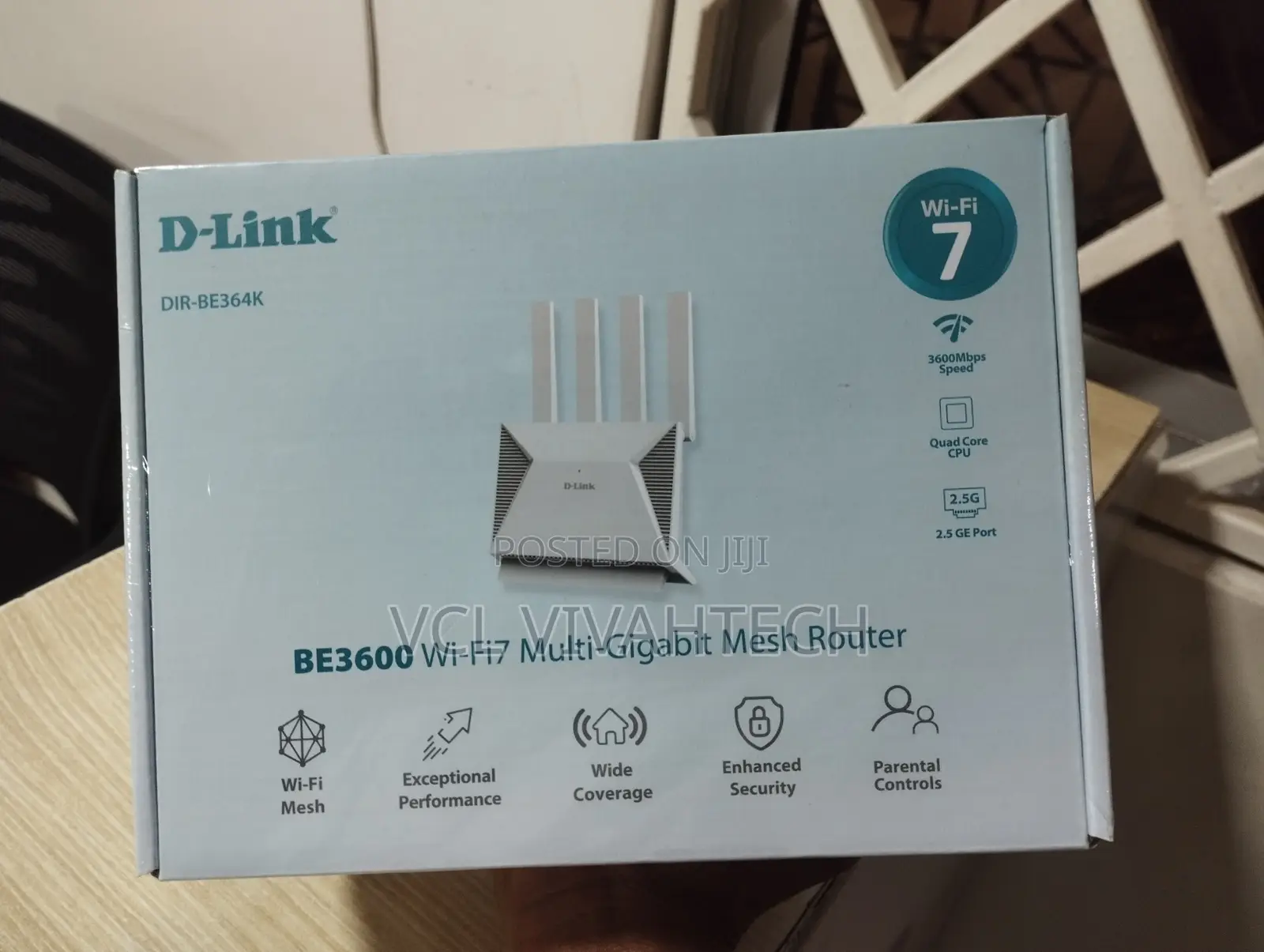 D-Link Be3600 Wi-Fi 7 Dual-Band Mesh Router - Dir-Be364k