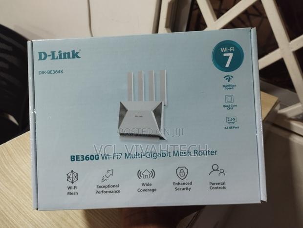 D-Link Be3600 Wi-Fi 7 Dual-Band Mesh Router - Dir-Be364k - main view