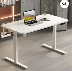 White Electric Adjustable Laptop Table