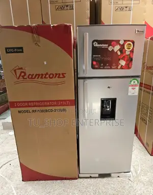 Ramtons Rf/130- 213l 2 Door Direct Cool Fridge+ Dispenser