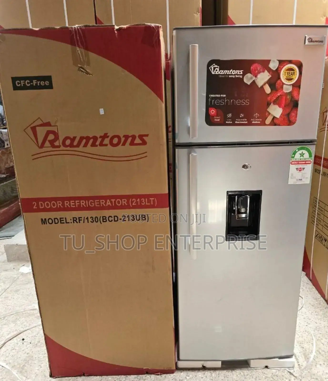 Fridge+ Dispenser! Ramtons Rf/130- 213l 2 Door Direct Cool