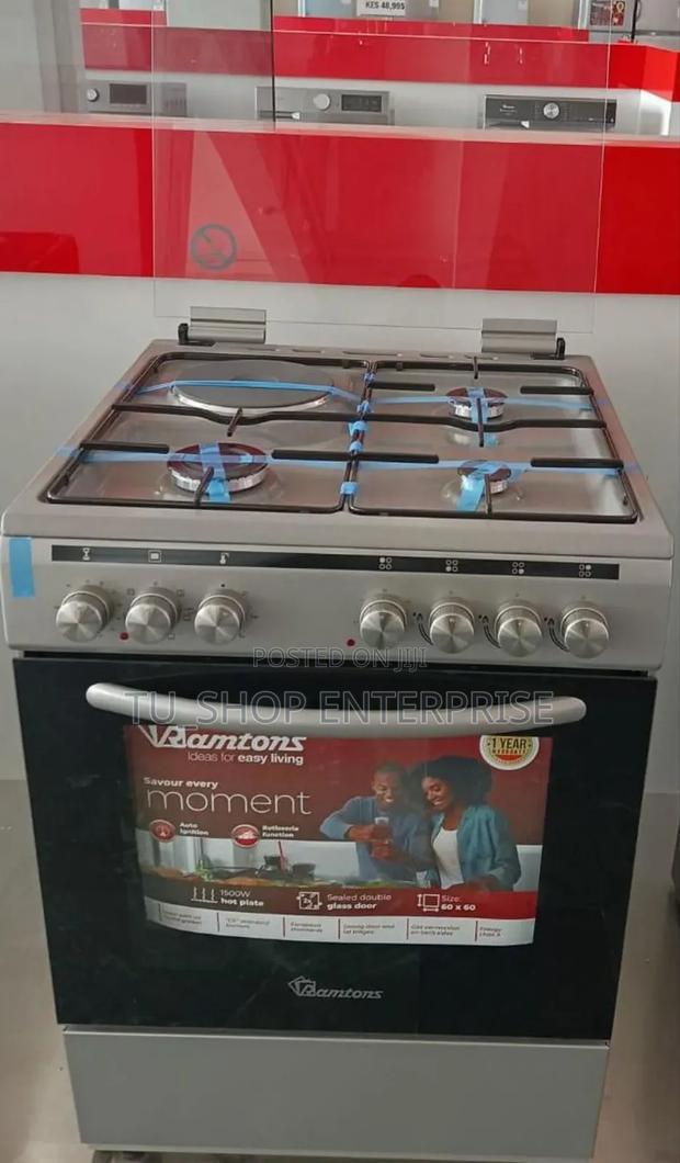 Cooker! Ramtons 3g+1e 60x60 Silver - Rc/606