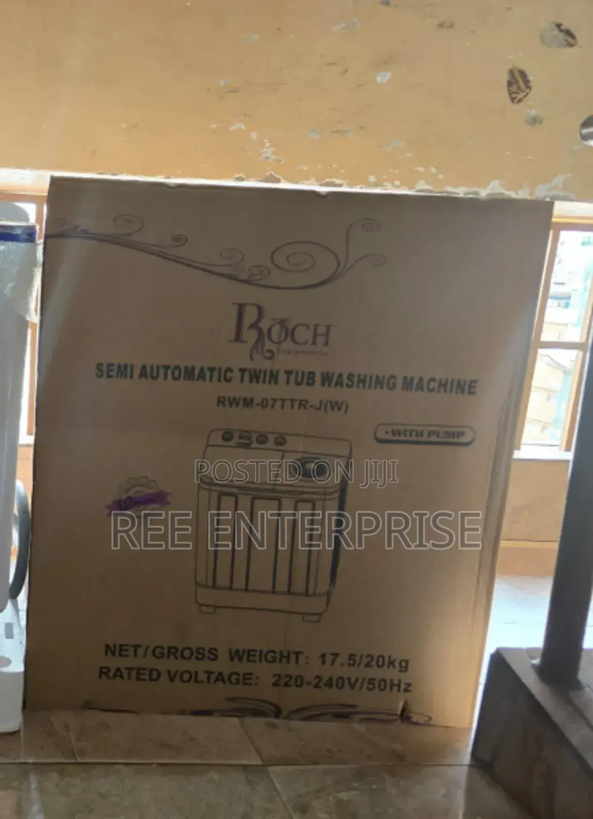 Legit 7.5kgs Twin Tub Washing Machine Roch