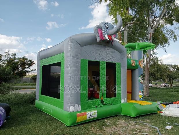Elephant Themed and Animal Cartoons Bouncing Castles
