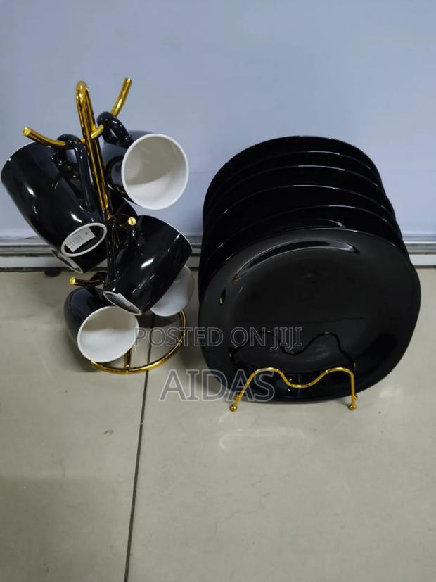 12 PCS All Black Dinner Set