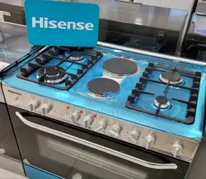 Hisense 4 Gas(1wok) +2 Electric Plate Cooker,90cm”60cm