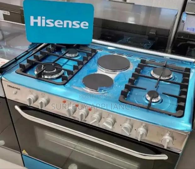 Hisense 4 Gas(1wok) +2 Electric Plate Cooker,90cm”60cm