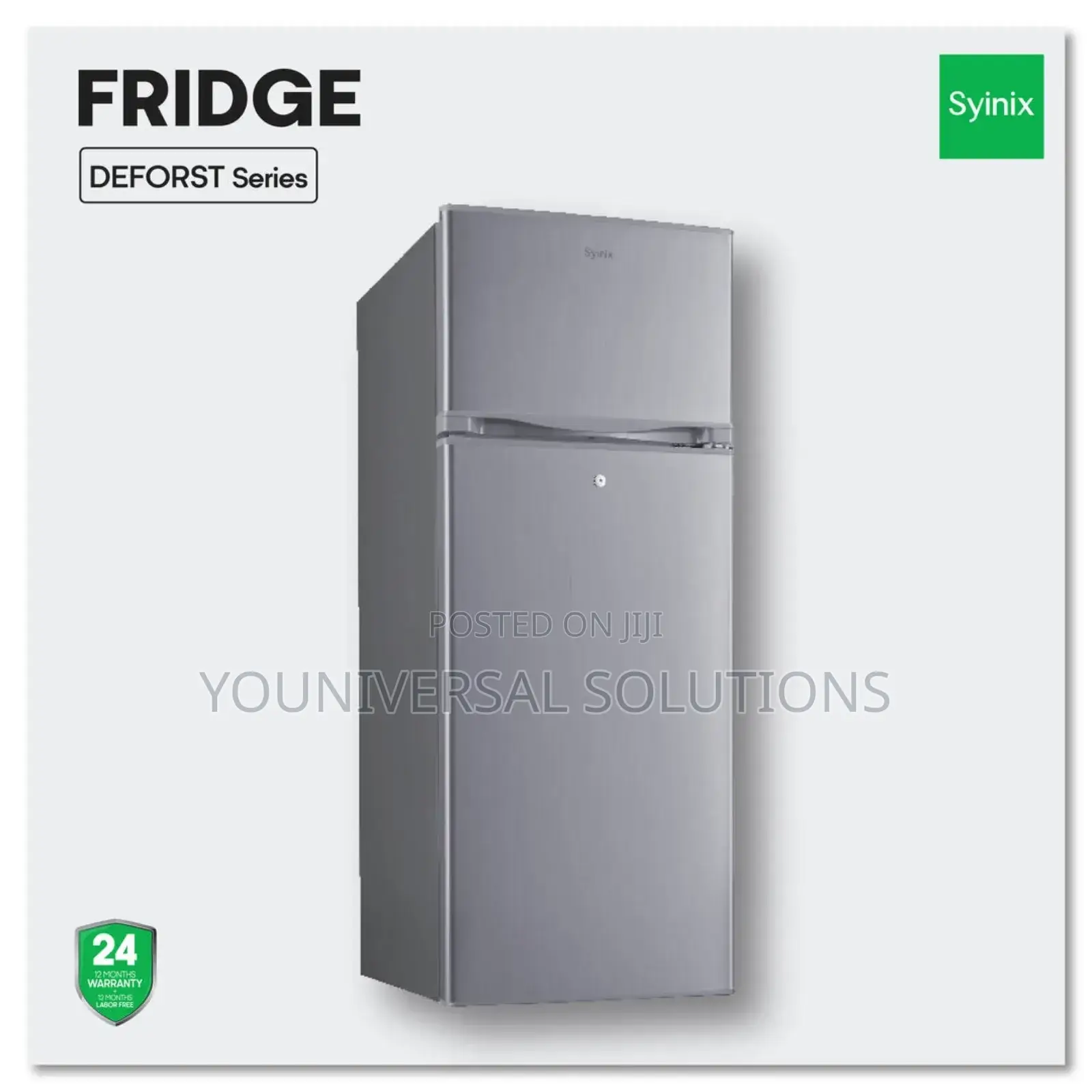 Syinix 210ltrs Double Refrigerator