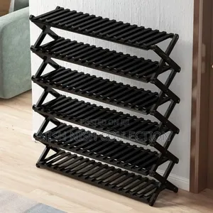 Black Bamboo Shoe Rack