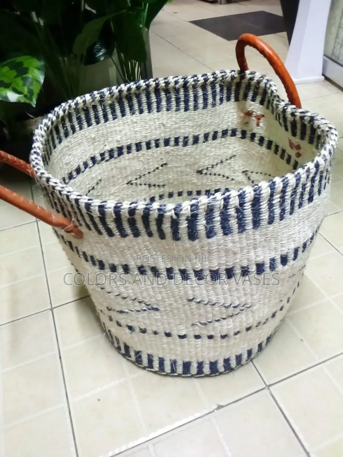 Baskets Size 14 Plus Leathered Handles