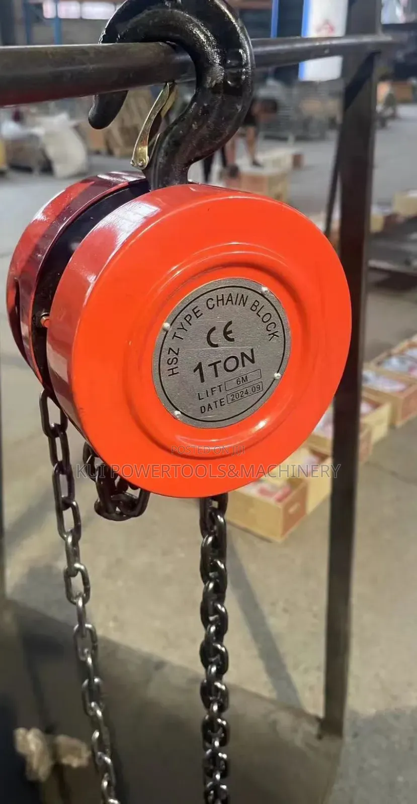 Chain Hoist/ Chain Block 1 Tonne 6m / Crane Hoist 1t 6m