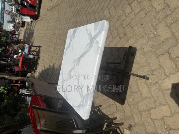 Orange Restaurant Square Tables - main view