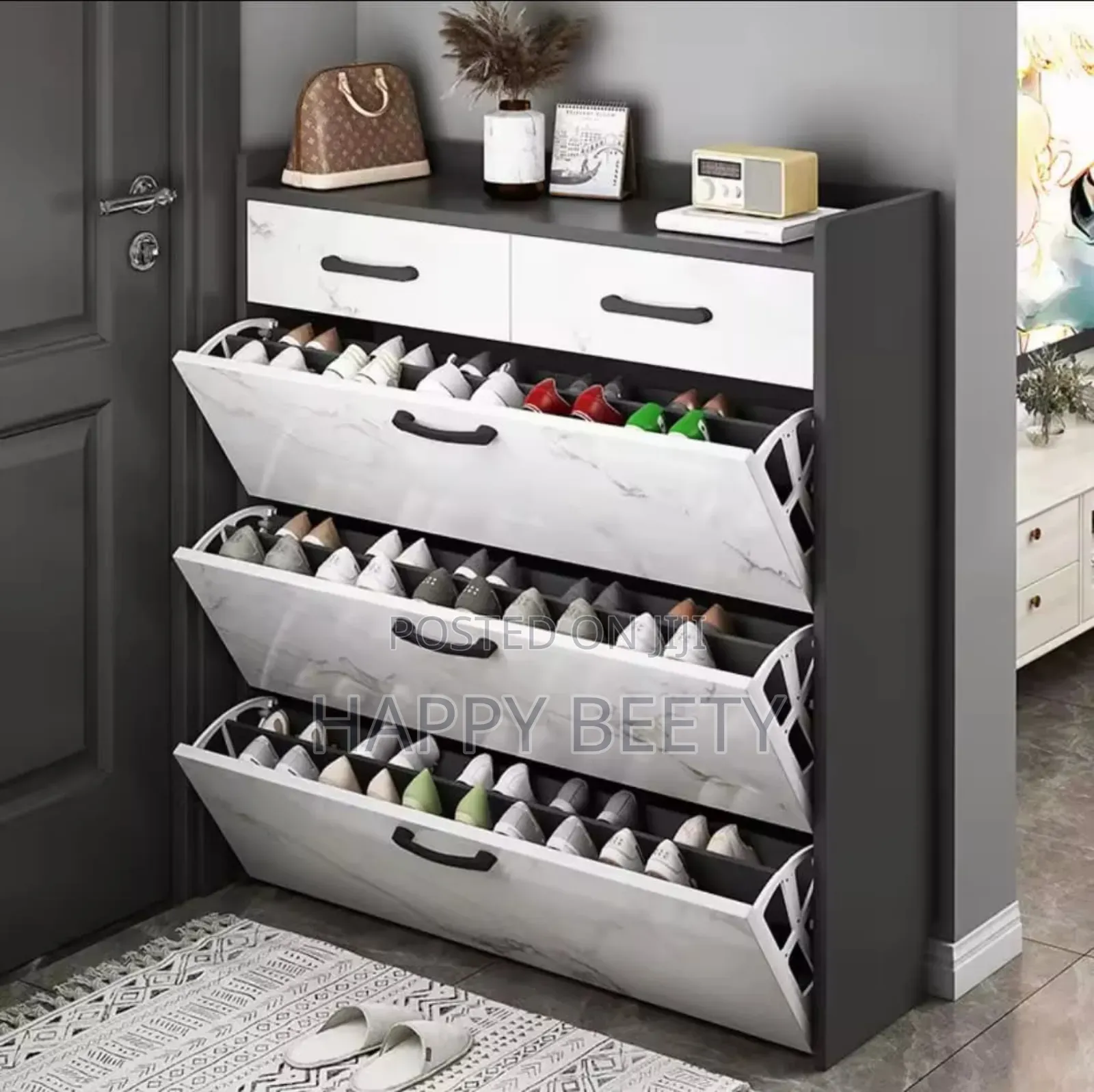 Bucket Flip Shoe Rack