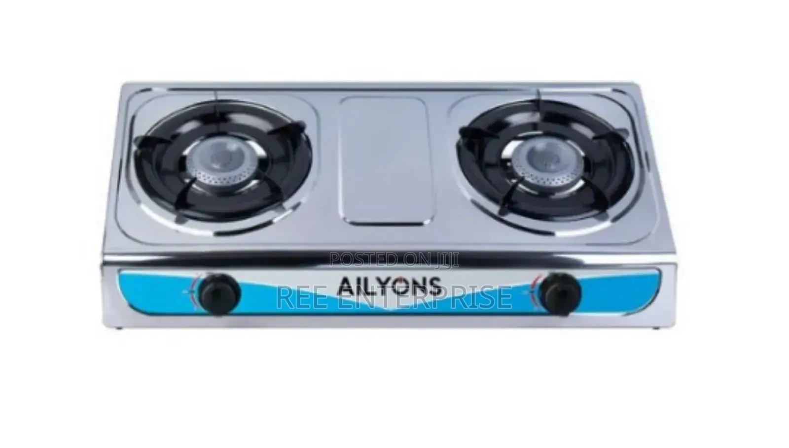 Efficient 2 Burner Stainless Steel Gas Stove Cooker