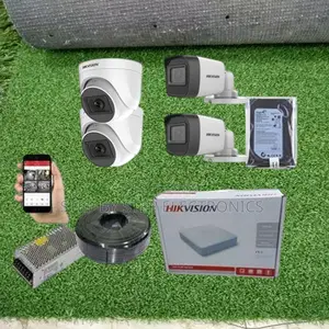 Night Vision Very Clear 4 Hikvision CCTV Cameras System Kit