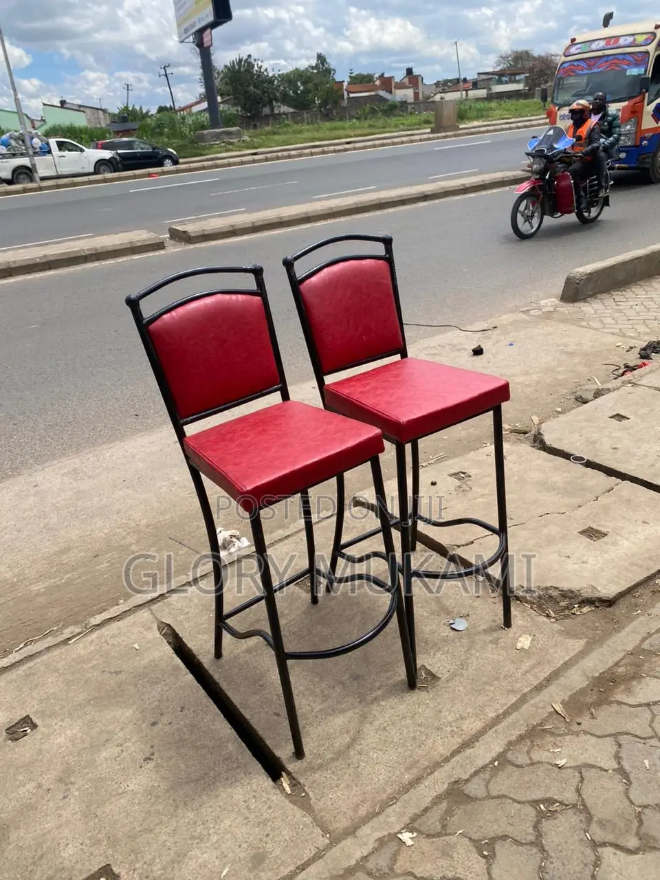 Restaurant And Bar High Red Sinatabu Chairs