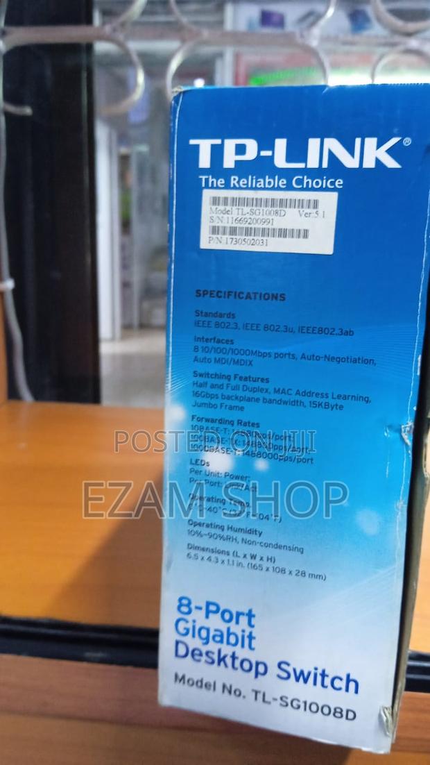 Tp Link 8 Port Gigabit Desktop Switch - thumbnail 3