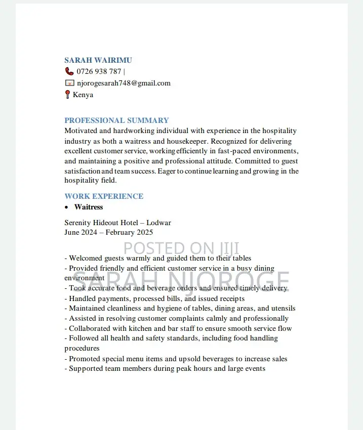 Job Opportunity