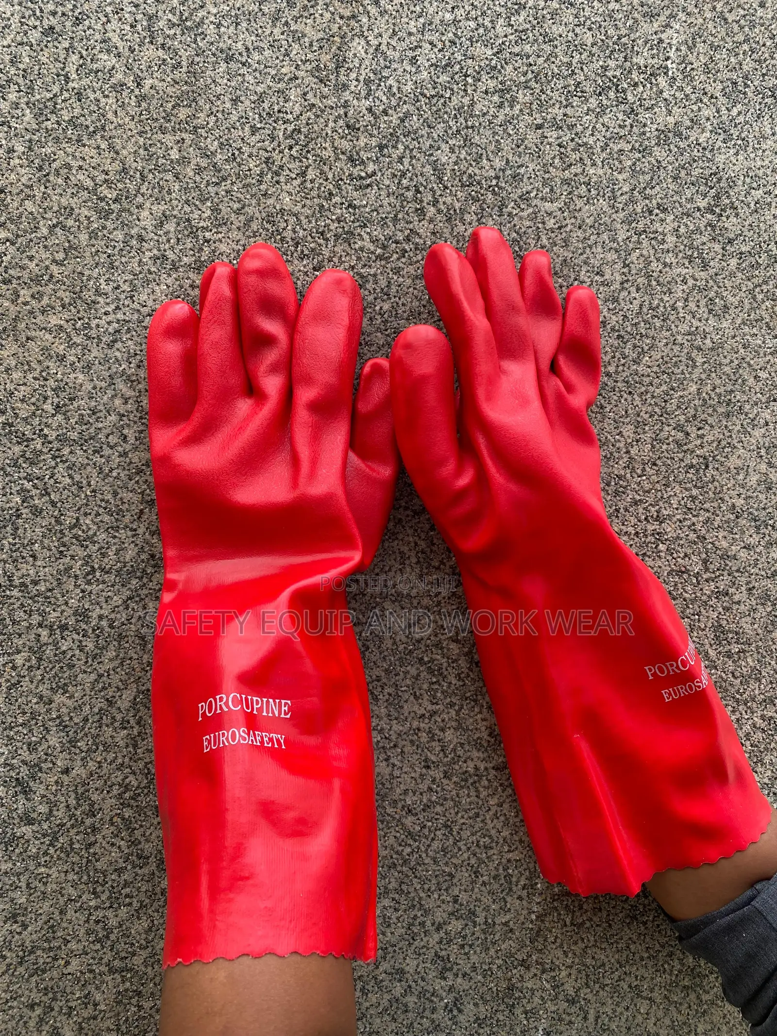 Pvc Double Dip Gloves Puncture And Tear Resistant Gloves.