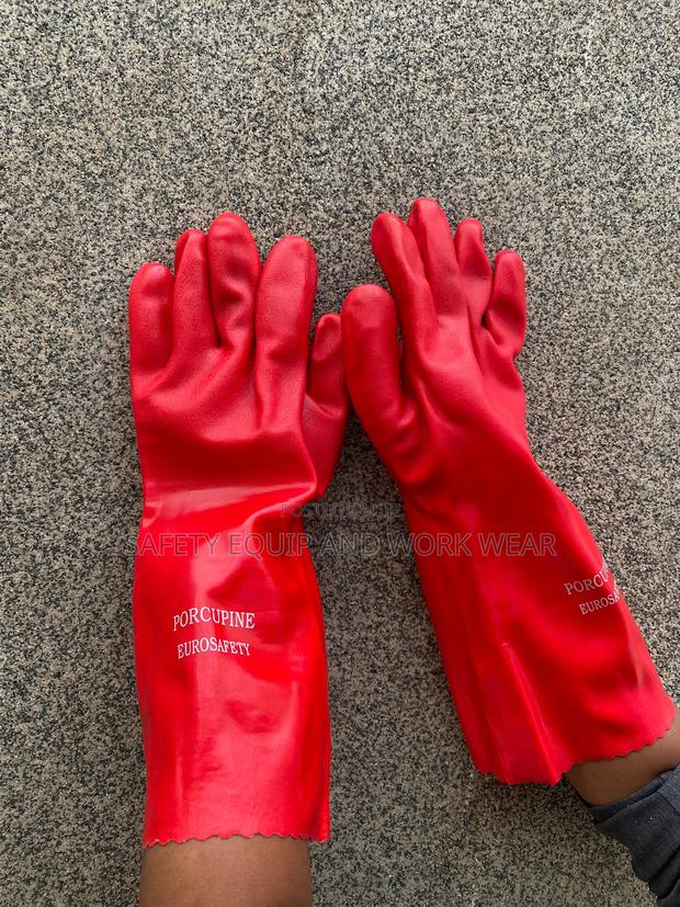 Pvc Double Dip Gloves Puncture And Tear Resistant Gloves.