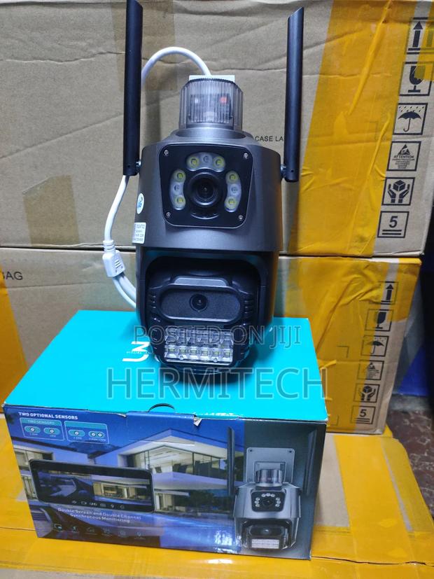 V380 Electric 4g Dual Lense PTZ CCTV Surveillance - main view