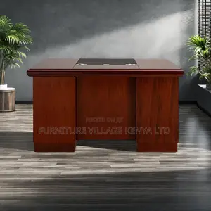 Office Desk:Mahogany-Finish Director's Office Table-120cm