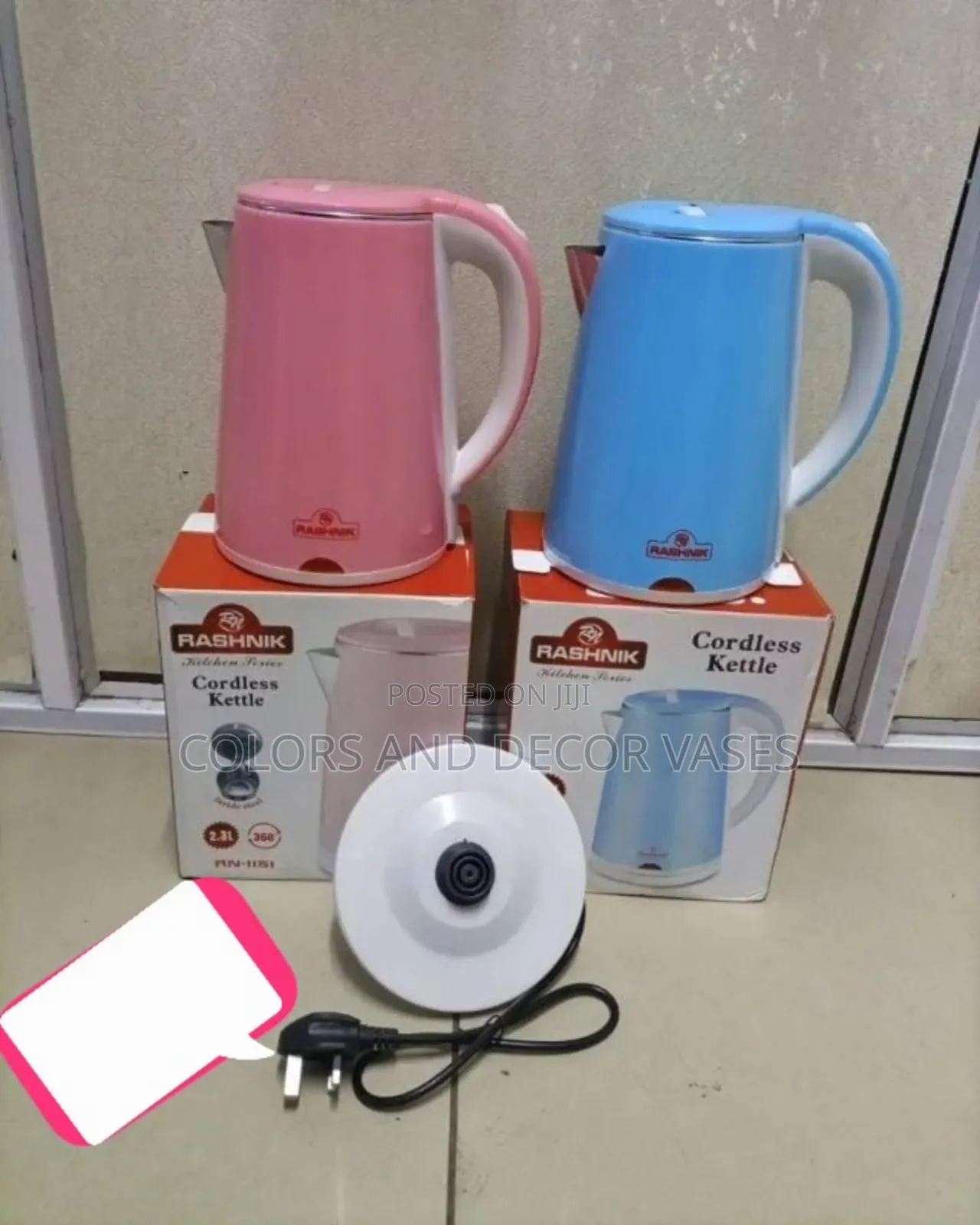 Blue and Pink 2.3l Kettles