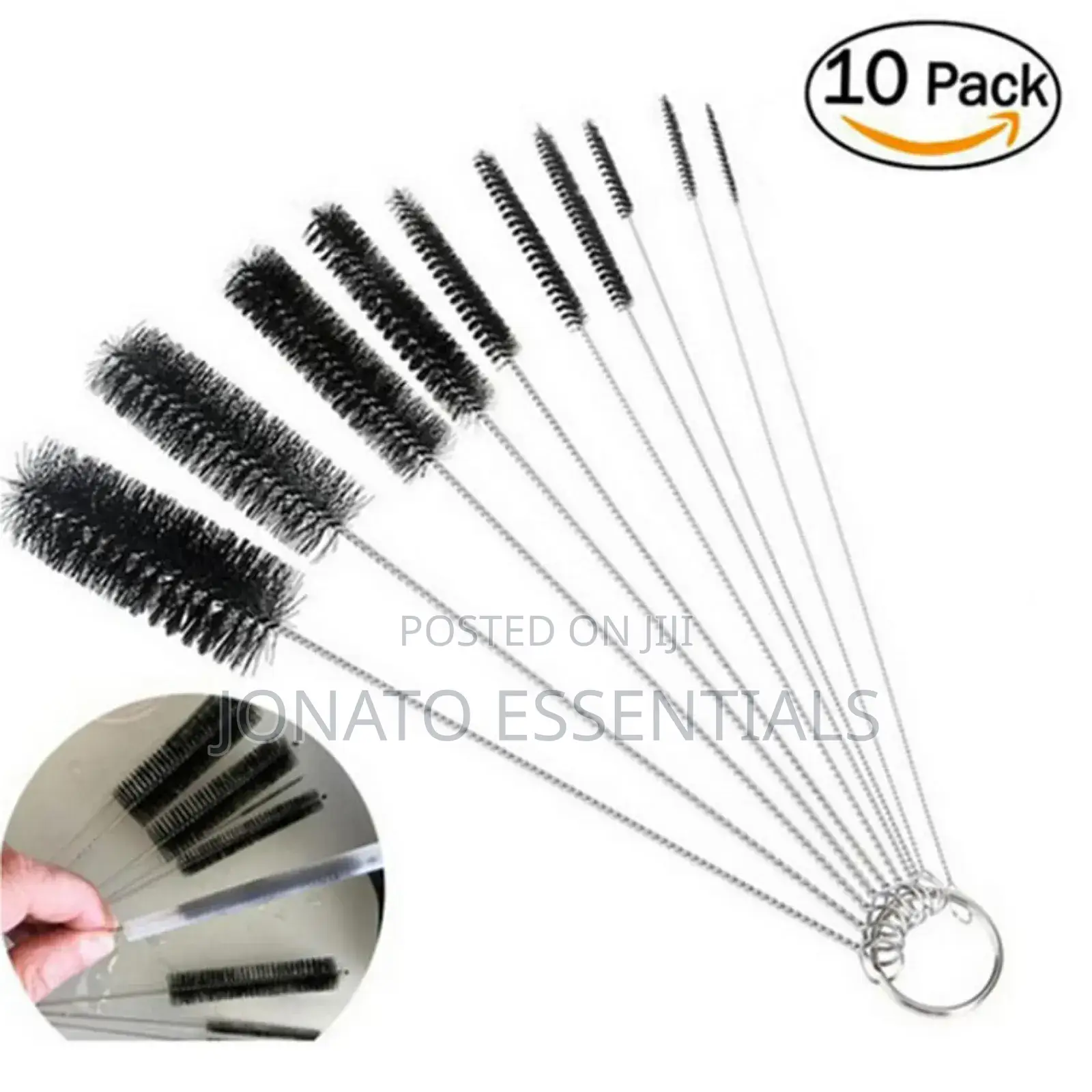 10 Piece Drinking Straw Cleaning Brushes Set