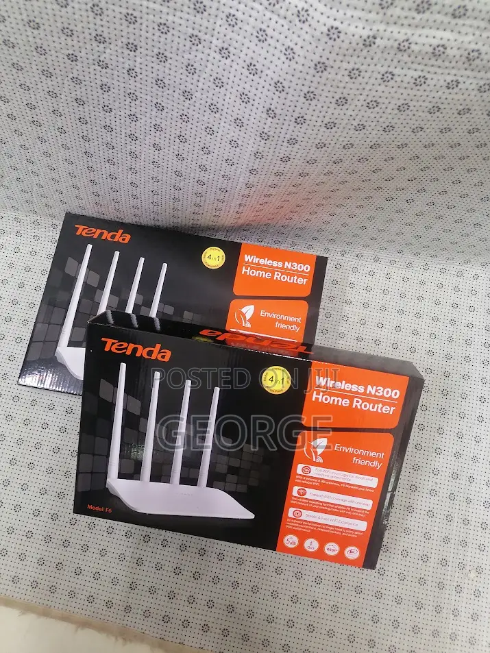 New Tenda F6 300mbps Wifi Router-4 Antennas