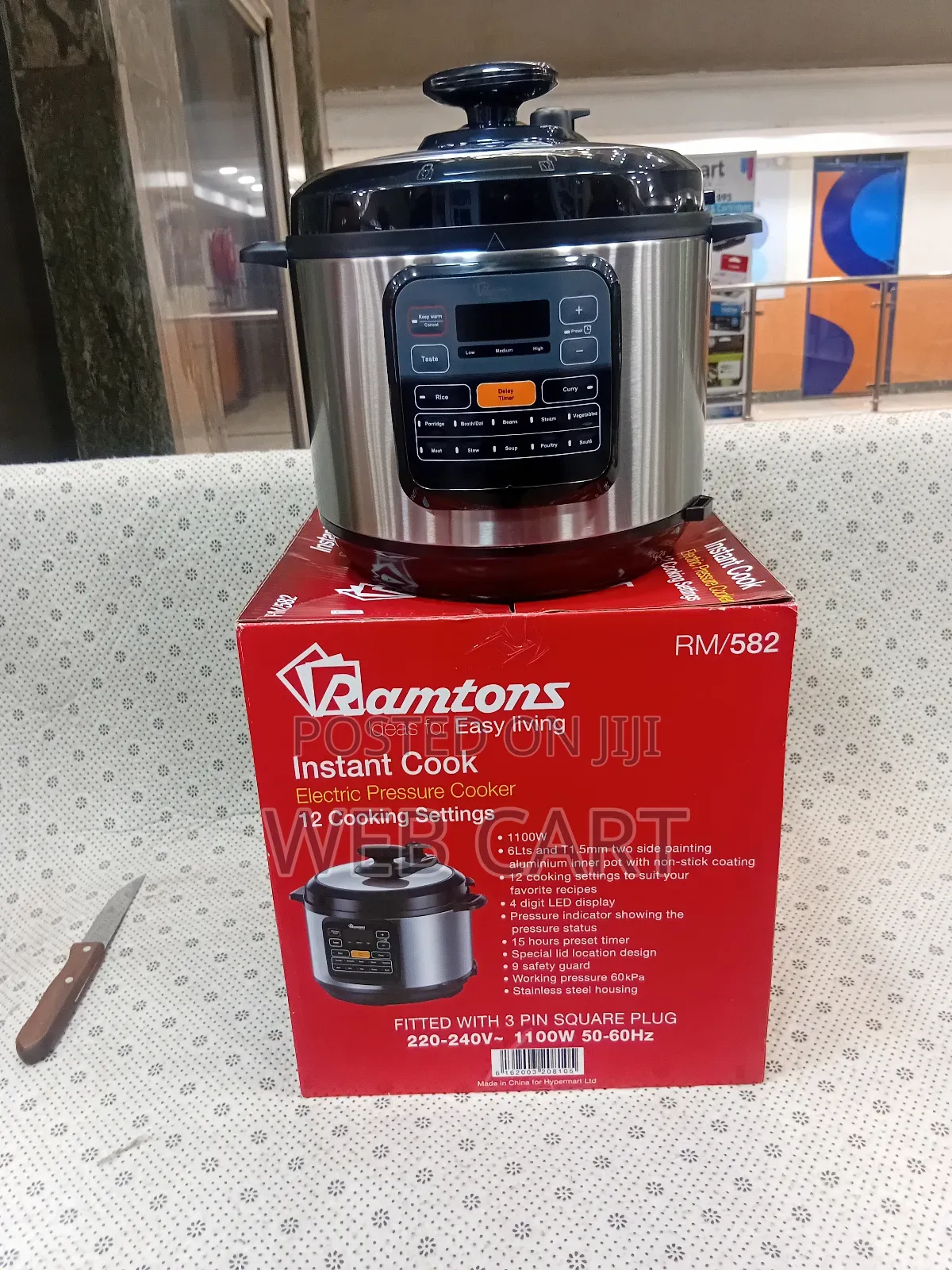 Ramtons 6l Electric Pressure Cooker
