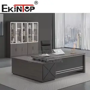 Office Desk ;1.4m Rectangular Black Executive Office Desk