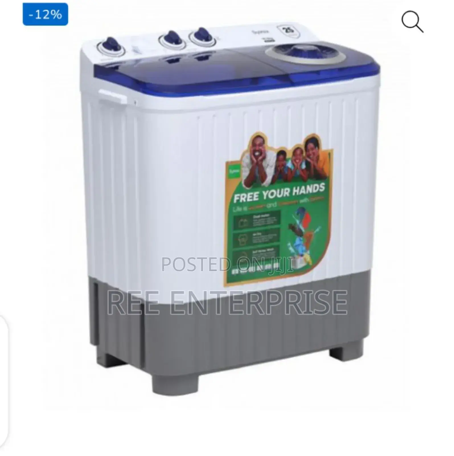 Large Capacity 10kgs Top Load Twin Tub Washing Machine Synix