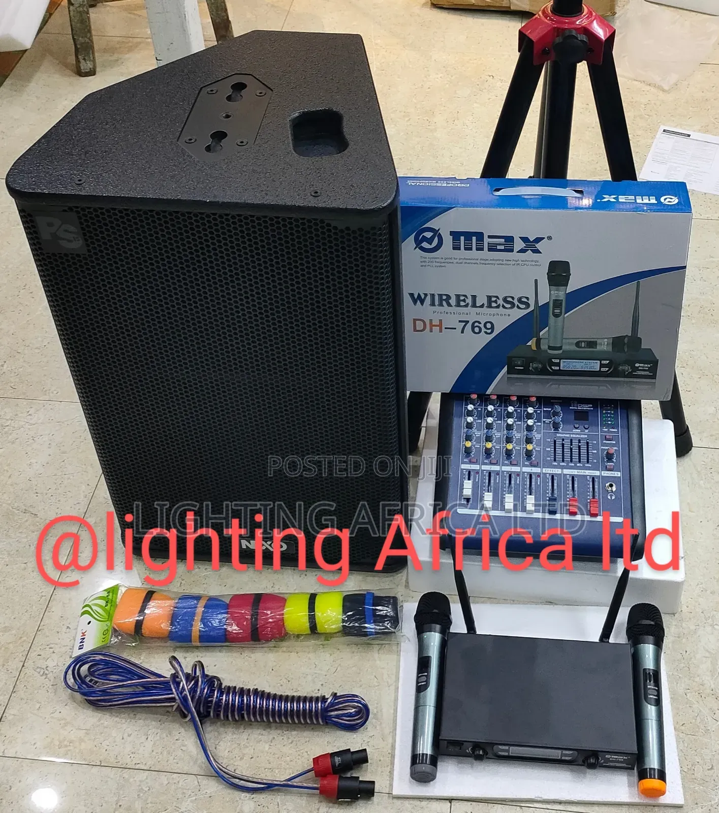 12" Nexo Full Sound System + Dual Digital Wireless Microphone