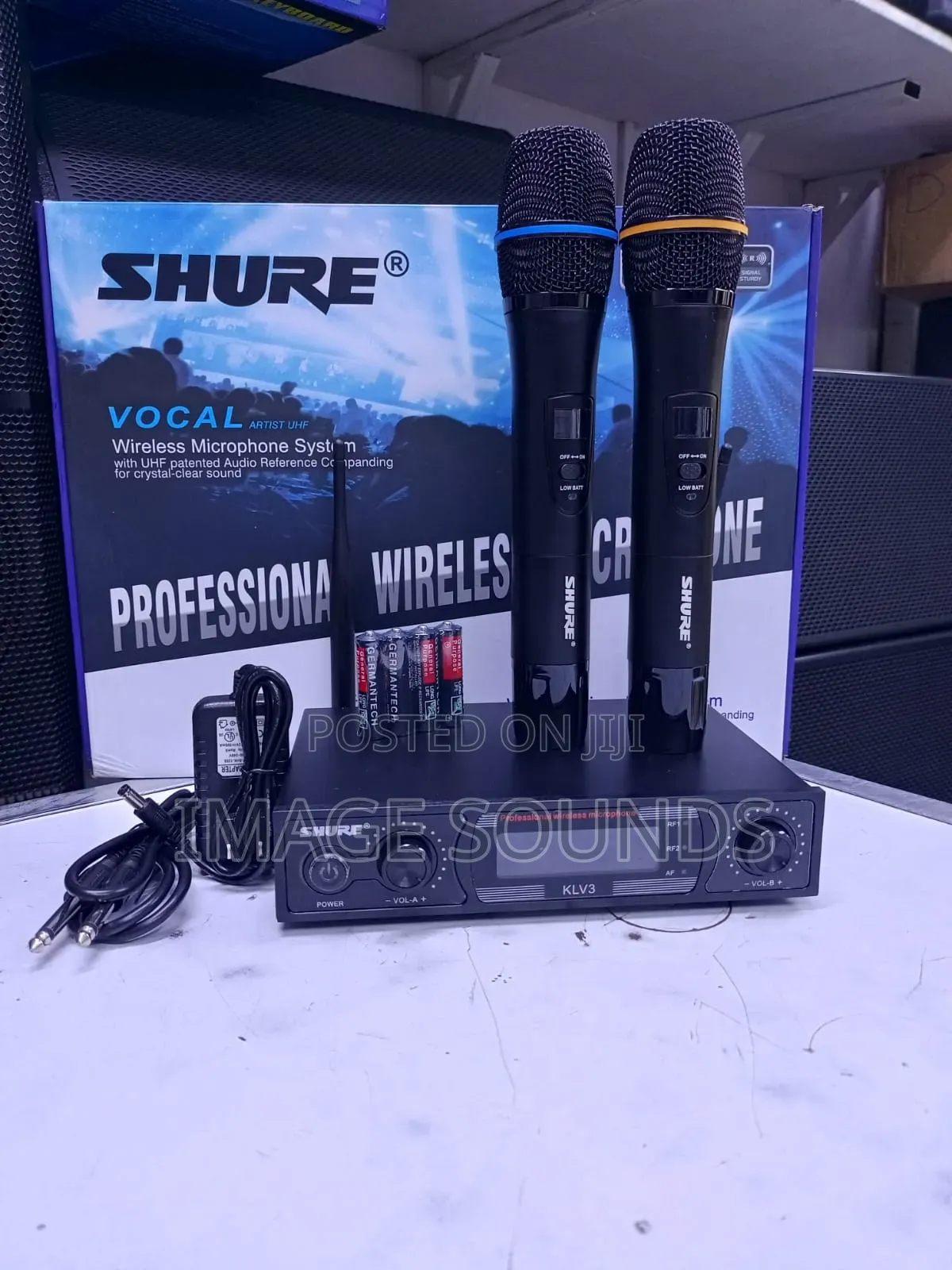 Shure Vocal Klv3 Wireless Professional Microphone ,Dual-Ch