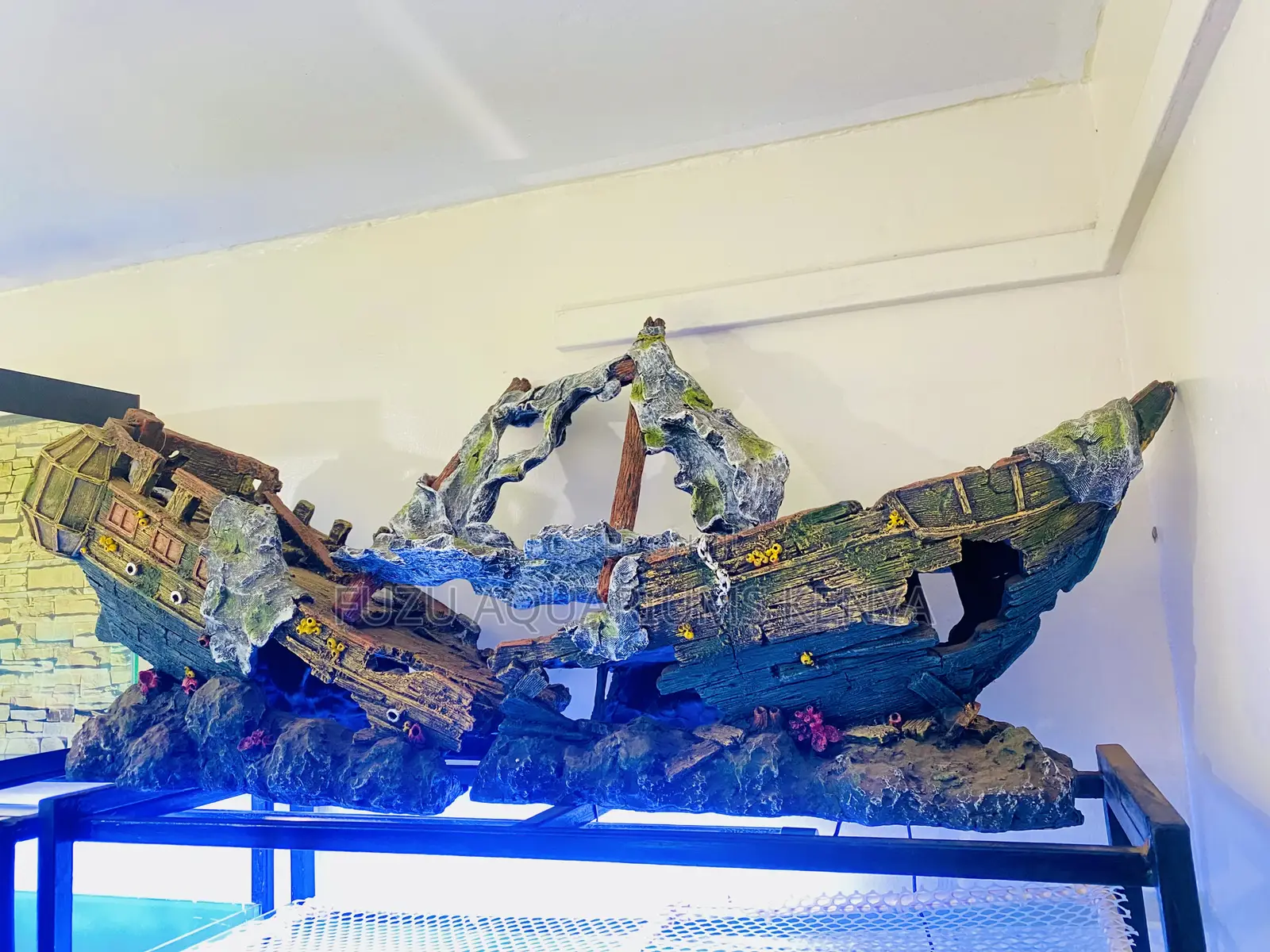 Make Waves With This Huge Shipwreck Aquarium Ornament